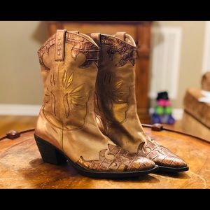 VanEli Metallic Cowboy Boots